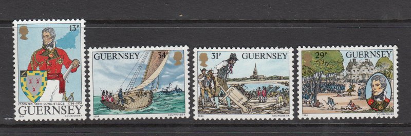 Guernsey 1984 Sir J Doyle set 4 - Unmounted mint