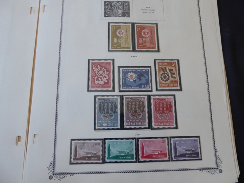 Vietnam 1963-1972 (MNH) Stamp Collection on Scott Spec Album Pages