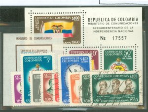 Colombia #C372/377-86 Used Single (Complete Set)