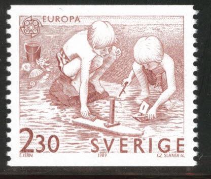 SWEDEN Scott 1736 MNH** 1989 Europa coils