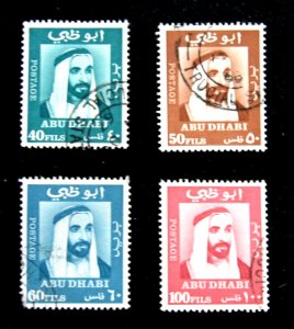 ABU DHABI - SCOTT# 38-41 - USED - CAT VAL $18.50