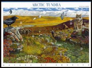 USA 2003 Arctic Tundra sheet of 10 $ 3.70 MNH SC 3802sp YV BF-3484-3493 MI B-...