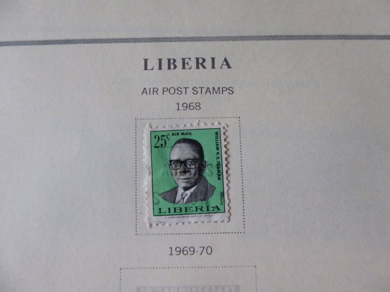 Liberia 1892-1976 Stamp Collection on Scott International Stamp Album Pages