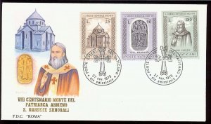 1973 - VATICAN - Sc# 545-547 - FDC