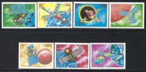 Cuba 3017-23 MNH SPACE Z6650