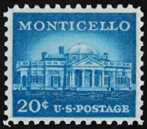 U.S. Scott # 1047a, 1956, 20¢, PSE Cert., XF 90, Mint, OGnh, Deep Bright Ultra