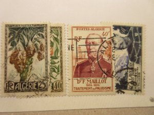 ALGERIA Scott 230, 231, 251, 252 USED Cat $4.85