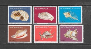 SHELLS - MOZAMBIQUE #716-21 MNH