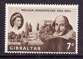 Gibraltar-Sc#164- id7-unused NH Omnibus set-Shakespeare-1964-