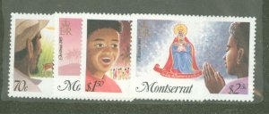 Montserrat #588-591  Single (Complete Set)