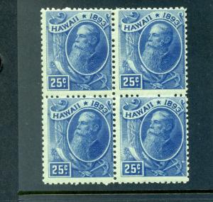 Hawaii Scott 79 Mint  Block of 4 Stamps NH (Stock H79 By 800)