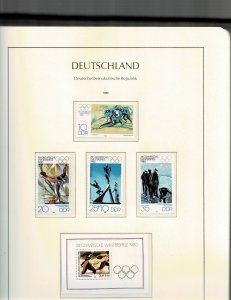 1980 – 1989 Germany DDR Collection in Red Binder