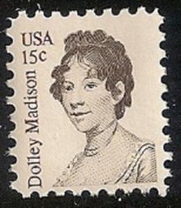 US 1822 Dolley Madison 15c single MNH 1980