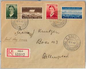59996 -  NORWAY - POSTAL HISTORY: FDC  COVER 1942 -  BOATS ships