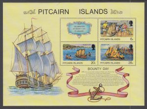 Pitcairn Islands 176A Bounty Day Souvenir Sheet MNH VF