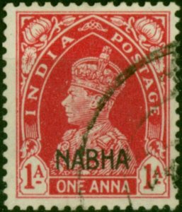 Nabha 1942 1a Carmine SG98 Fine Used