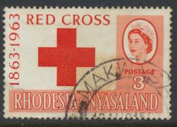 Rhodesia & Nyasaland SG 47 Sc# 188  Used Red Cross