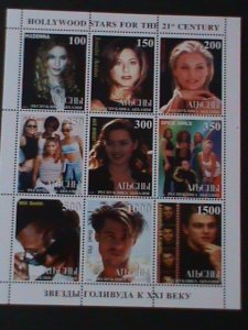 AIbCHbI -RUSSIA  THE HOLLYWOOD STARS OF 21TH CENTUREY- MNH-SHEET VERY FINE