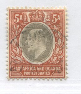 East Africa and Uganda KEVII 1903 5 annas used