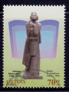 Lithuania, 1998, Mickiewicz in Vilnius, sc#620, used,++