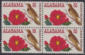 US 1375 Statehood Alabama 6c block 4 MNH 1969