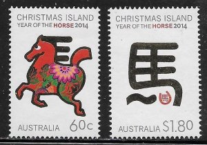 Christmas Island Scott #'s 524 - 525 MNH