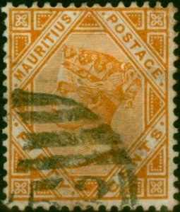 Mauritius 1887 50c Orange SG111 Fine Used