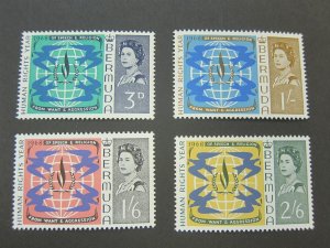 Bermuda 1968 Sc 218-221 set MNH