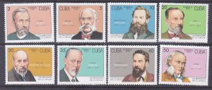 Cuba 3484-91 MNH 1993 Scientists Full Set of 8 Very Fine