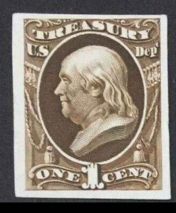 momen: US Stamps #O72P3 PLATE PROOF ON INDIA XF LOT #75415-1