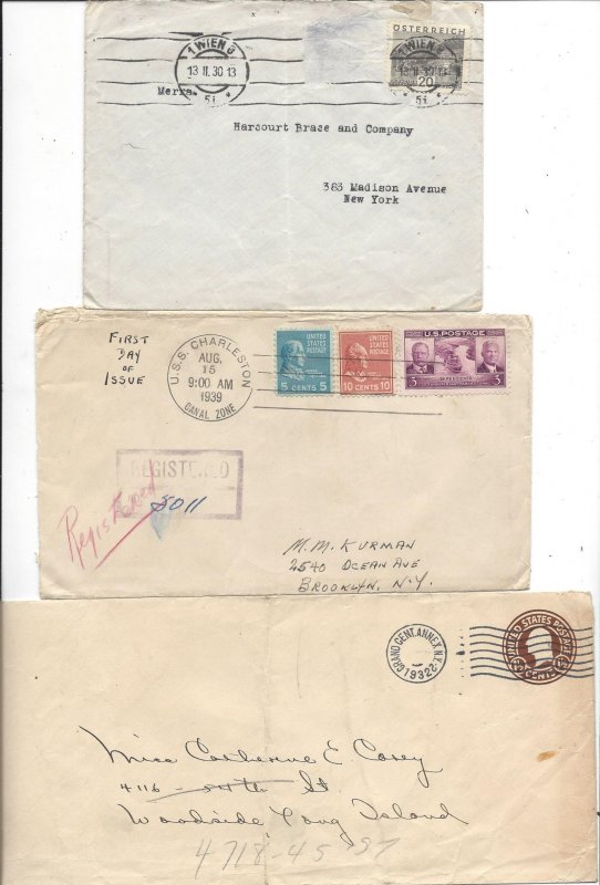 United States Covers - 16ea - Note Some FDC Air