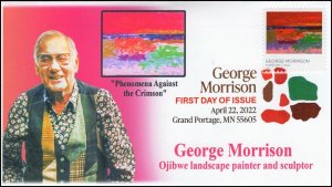 22-070, 2022, George Morrison, First Day Cover, Digital Color Postmark, Phenomen 