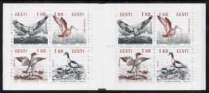 Booklet - Estonia 1992 Birds of the Baltic 8kr booklet co...