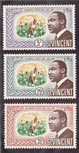 St Vincent Scott #259-261 MNH