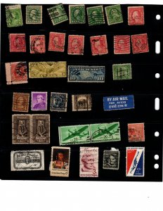 USA UNCHEQUED 1-2 cents WASHINGTON and others. Big lot over 60 STAMPS UNCHEQUED.