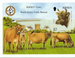 Jersey 2008,  Cattle Bureau Miniature Sheet unmounted Mint NHM