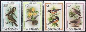 Grenada MNH 985-8 Birds 1980 SCV 7.25