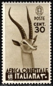 1938 Italian East Africa Scott #- 8 30 Centesimos Grant's Gazelle Unused