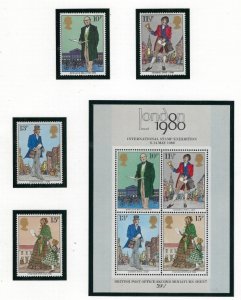 Great Britain 871-74a MNH 1979 Sir Roland Hill (fe1725)