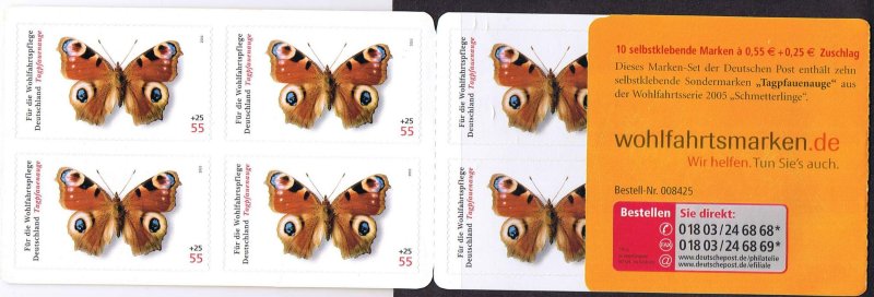 Germany 2005,Sc.#B965 MNH booklet, Butterflies