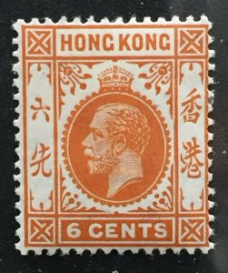 HONG KONG 1912-21 KGV 6c MLH MCCA SG#103a HK3783