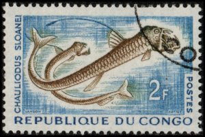 Congo Republic 98 - Cto - 2fr Sloan's Viperfish (1961) +