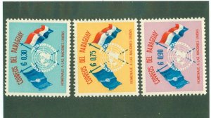 PARAGUAY 569-71 MNH BIN $1.00