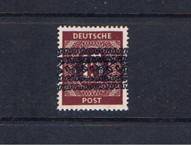 GERMANY 1948 ALLIED OCCUPATION 15pf DOUBLE OVERPRINT