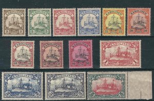 Caroline Is 7-19 Mi 7-19 MNH F/VF 1901 SCV $598.00