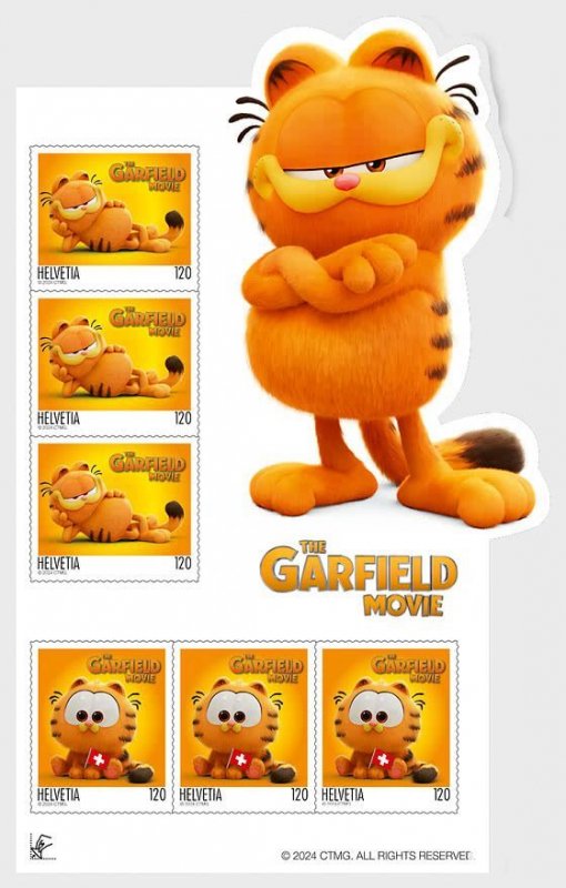 Switzerland / Zwitserland - Postfris/MNH - Sheet Garfield 2024