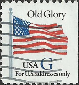 # 2884 USED G STAMP OLD GLORY