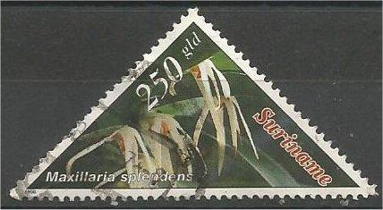 SURINAME, 1996, used 250ct, Flowers, Scott 1034