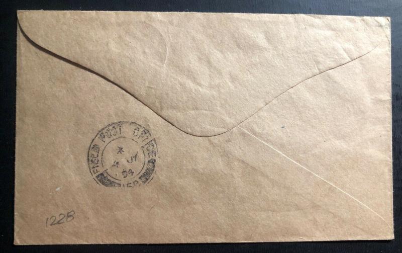 1954 Seoul Canadian Field Post Office In Korea War Cover To Australian Soldier