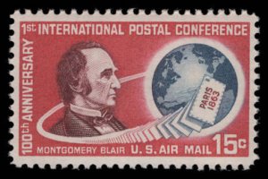 US Scott #C66 MNH OG M. Blair & Globe eGraded With Certificate Superb 97